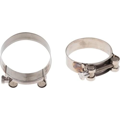2x Universal Exhaust Pipe Clamp Pipe Clamp For 74mm-79mm Pipe, Rustproof