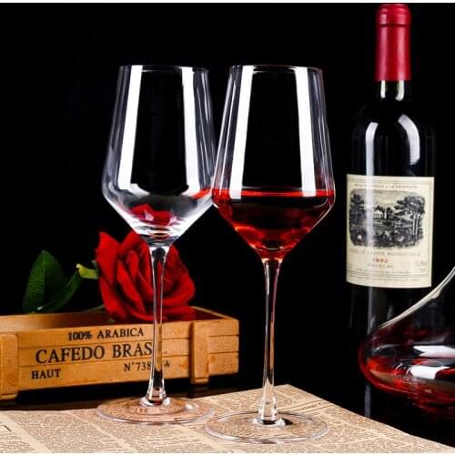 390ml European High-End Lead-Free Crystal Glass Red Wine Glass Sparkling Goblet Champagne Cup Bar Chateau Drinking Utensils