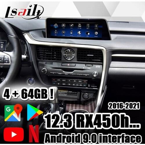 4GB PX6 CarPlay/Android multimedia video interface for Lexus RX450h RX350 RX300 2016-2020 with Android Auto , YouTube by Lsailt