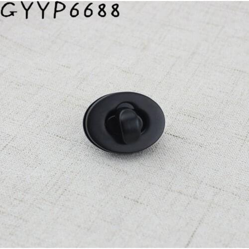 5sets 20sets Hight qulity Dark gun black oval lock for bag bright handbags hardware accessories leather twist