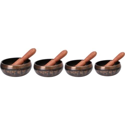 Buddhism Tibetan Singing Bowl Hand Hammered Yoga Copper Chakra Meditation Gift