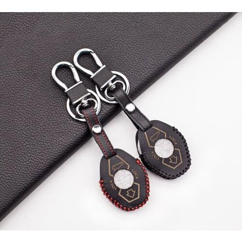 Soft Leather Style Car Key Cover For BMW M3 E38 E39 E46 E53 E60/61 E63/64 E83 E85/86 Keys Protection Case Chain FOB Bag