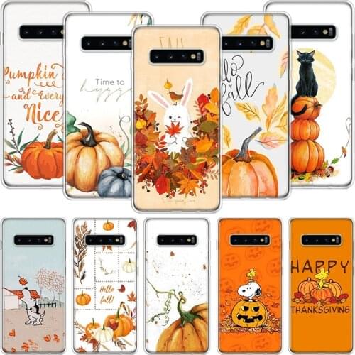 Pumpkin Happy Fall Autumn Phone Case For Samsung Galaxy A51 A71 A70 A50 A40 A30 A20E A10 A01 A21 A41 A20S A6 A7 A8 A9 Coque Cove