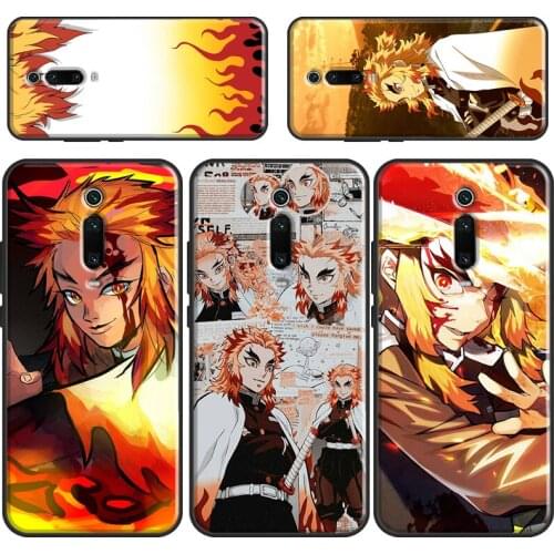 Rengoku Kyoujurou Demon Slayer Phone Case For Xiaomi Mi 11 Ultra 9 10 Lite A3 9T 10T Pro Cover For POCO X3 F3 F2 M3 Pro