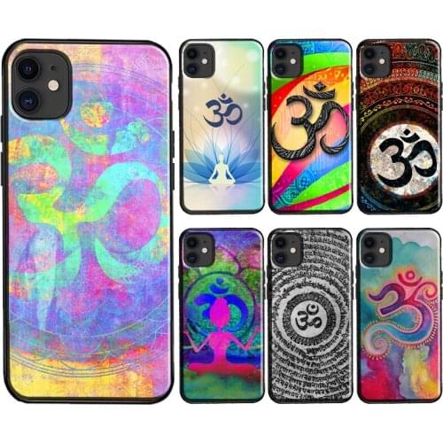 Yoga Om Namaste Mandala Design Case For iPhone 11 Pro Max SE 2020 X XS Max XR 6S 8 7 Plus 12 Pro Max mini Coque