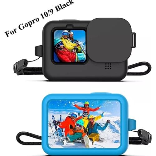 For Gopro Hero 9 Black Soft Silicone Case for Go pro Hero 9 Silicone Protective Full Cover Shell Camera Accessorie