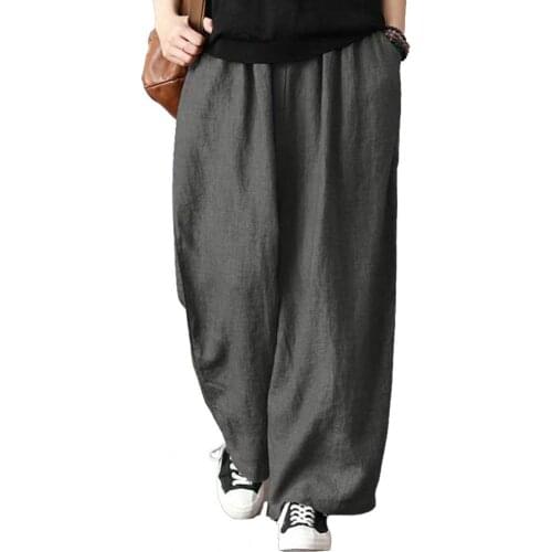 Long streetwear pants Breathable Comfortable Loose Leisure Harem Pants for Outdoor wide leg pants Womens Clothing Grey xxxxl
