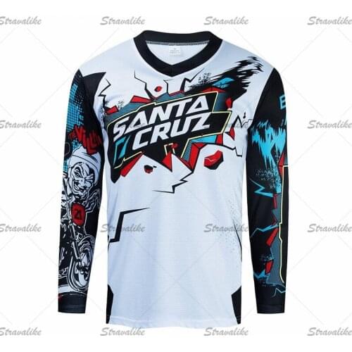 MTB SANTA CRUZ Motocross Jersey Bicycle BMX Mountain Downhill Bike Long Sleeve Enduro Racing Shirts Cycling Jerseys DH Offroad