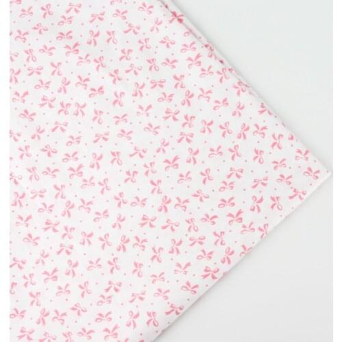 0.5mx158cm/piece printed Bow pattern cotton fabric tilda for baby bedding clothing tecido quilting sewing tecidos para roupa