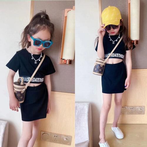Summer Teen Girls Clothing Set 2021 Children Tops Pants 2Pcs Kids Outfits Girl Clothes For 4 8 12 Years