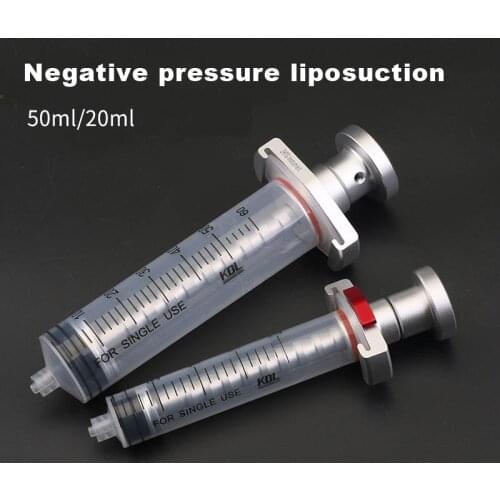 Negative pressure liposuction cosmetic plastic autologous fat transplantation liposuction needle manual injection suction negati