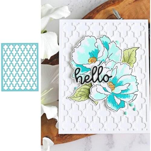Moroccan mesh lattice cover Cutting Dies Scrapbook Diary Decoration Stencil Embossing Template DIY Greeting Card Handmade Card