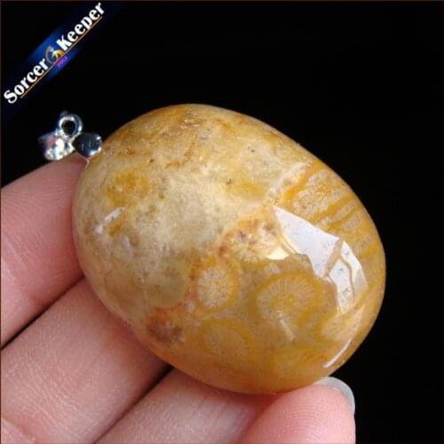 New Trendy Men Bijoux Jewelry Natural Coral Fossil Stone Chrysanthemum Pendant Beads Fit Necklace Gift Leather Choker HS313