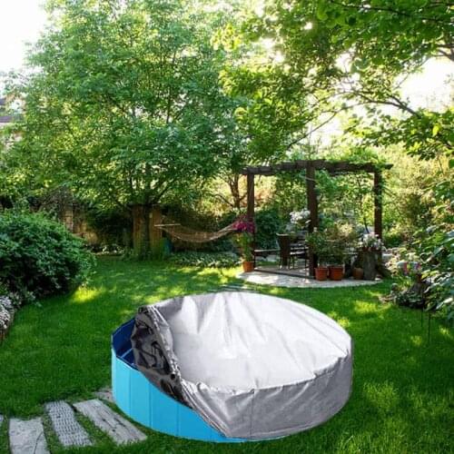 New Swimming Pool Cover Rainproof Round Swimming Pool Cover Waterproof And Dustproof UV-resistant Swimming Pool Accessories 2021