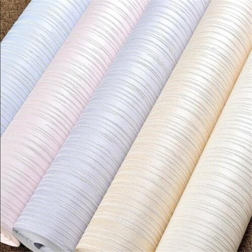 Beibehang Modern stylish striped wall paper solid color 3D wallpaper living room bedroom solid color wall papers home decor
