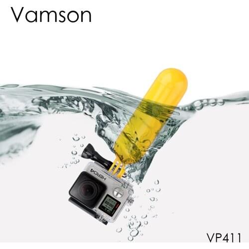 Vamson Yellow Surface Smooth Handheld Buoyancy Bar for Go Pro 9 8 7 6 5 4 for Yi 4K Floating Bracket Accessories VP411