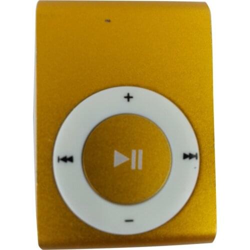 Portable Metal Screenless Card Mp3 Iron Clip Mp3 Player Student Sports Player Creative Mp3 Player Gift