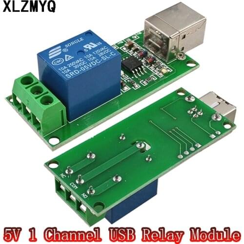 5V 1 Channel USB Relay Power Supply Module Programmable Computer Control 5 V 1Way Relay Switch Board For Smart Toy Home