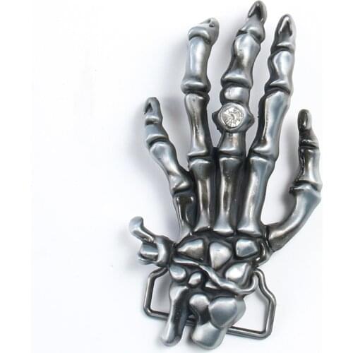 Skull Skeleton Belt Buckle for Men Women Punk Style Metal Buckle DIY Accessories Western Cowboy Suitable for 40mm Width Belt