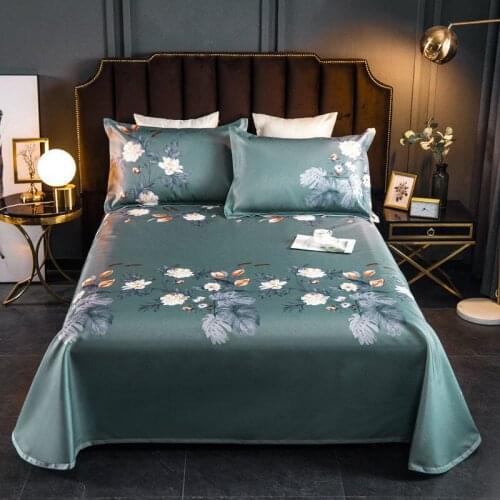 Widened Edging Ice Silk Mat, Fashion And Exquisite Printing, Delicate And Smooth, An Artifact For Naked Sleeping