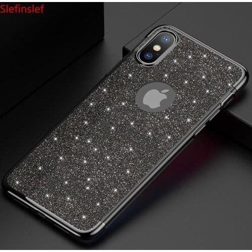 Luxury Glitter Plating Phone Case For iPhone 11 Pro Max X 8 7 6 6s Plus Ultrathin TPU Case 360 Degree Cover for iPhone XS XR MAX