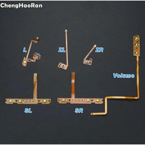 ChengHaoRan Replacement For Nintendo Switch Joy-Con ZR ZL L SL SR On Off Volume Button Key Ribbon Flex Cable For NS