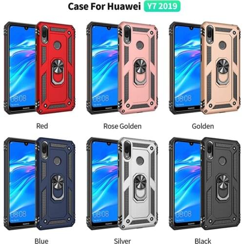 Sunjolly Case for Huawei Y7 2019 Y7 Prime 2019 Wallet Stand Flip PU Leather Phone Case Cover coque capa Case Cover