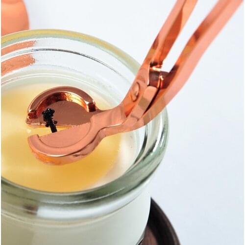 Candle Scissors Three-piece Set Candle Extinguisher Metal Tray Candle Tool Aroma Candle Extinguishing Candle Cover Personal Gift