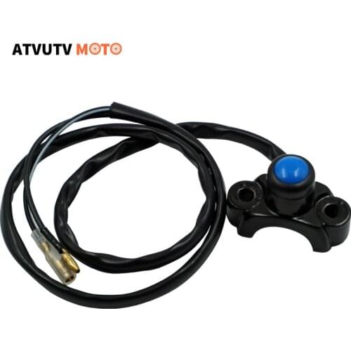 22mm Universal Motorcycle Switches Aluminum Handlebar Mount Headlamp Power Start Kill Fog Light Emergency Button Self-lock