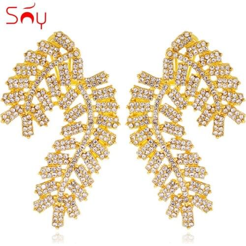 Sunny Jewelry Romantic Jewelry Big Earrings For Women High Quality Wedding Earrings For Engagement Party Birthday Jewelry Gifts