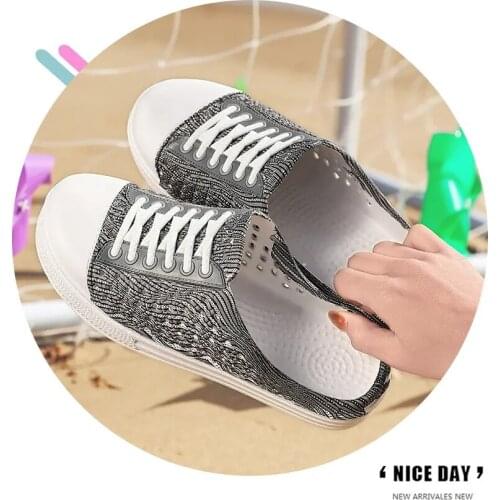Womens Sandals Birds Nest Pattern Hole Slippers Sandals Comfortable And Breathable Beach Shoes Soft Sole Anti Slip Shoes