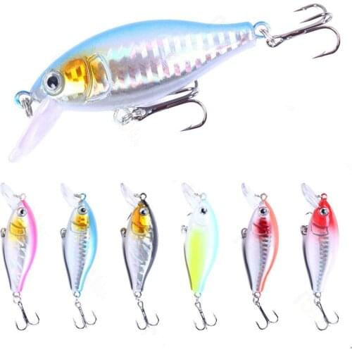 1Pcs Minnow Fishing Lure Plastic Simulation Wobblers Hard Bait 7.5CM 10.5g Trout Bass Artificial Crankbait Winter Fishing Tackle