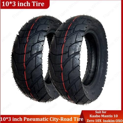 10*3inch City-Road Pneumatic Tire Suit for Zero 10X Kaabo Mantis 10 Blade 10 Inokim OXO Electric Scooter
