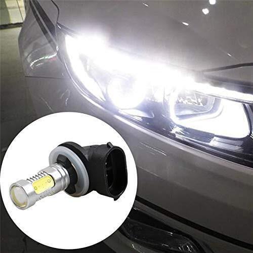 2pcs branco 881 H27 lampadas 7.5W COB LED car front fog lamps H27W anti fog bulb Front Lamp Auto driving light Foglamp white 12V