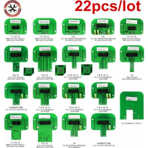 22pcs BDM adapters BDM Probe Adapters Full Set LED BDM Frame ECU RAMP Adapters