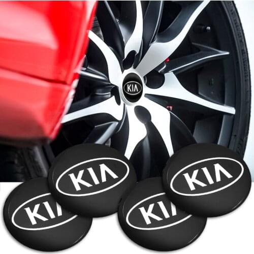 4PCS 65mm Car Emblem Wheel Center Hub Caps Sticker Decals For KIA Cerato Sportage R K2 K3 K5 RIO 3 4 Sorento Auto Accessories