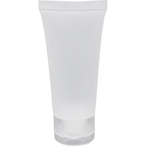 50Pcs 50Ml Frosted Clear Plastic Soft Tubes Empty Cosmetic Cream Emulsion Lotion Packaging Containers