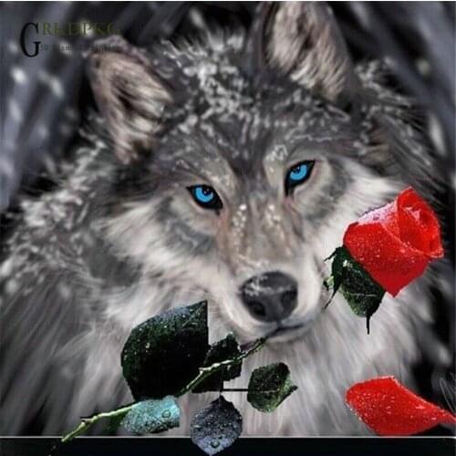 5d diamond, embroidered farm, dog DIY, diamond painting, diamond inlay, handicraft gift, diamond pattern painting, drill,rose