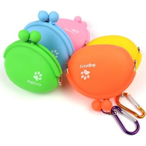 AHUAPET Pet Snack Food Carrier Guinea Pig Bag Dog Out Training Equipment Eco-friendly Latec 5 Cloors Available Dog Accessories E
