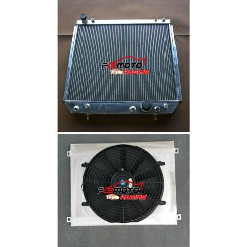 Aluminum Radiator & Shroud & fan For Jeep Grand Cherokee WJ / WG 3.1 TD AT/MT 1999-2005 3.1TD 2000 2001 2002 2003 2004 05 04 03