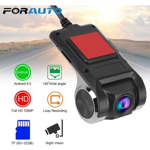 Car DVR HD Dash Camera 140° Wide Angle Android USB Auto Recorder Car Video Surveillance Night Version Digital Video Recorder