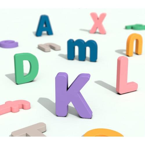 Wood word spell game english learning puzzle wood letters Alphabet montessori preschool educational toys 26 letters