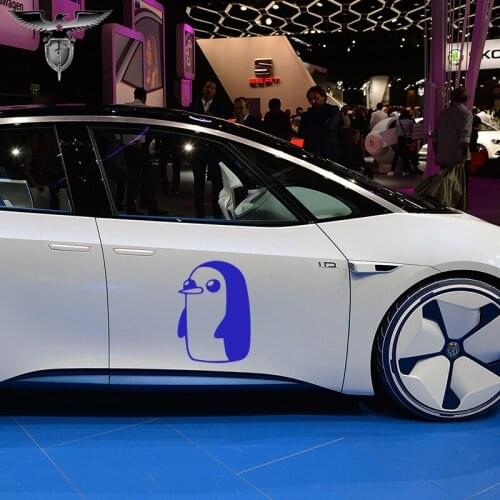 EmpireYing 3 Size 8 Colors Adventure Childrens Cartoon Hero Gunter Penguin Car Stickers Truck SUV Motorcycle Canoe Vinyl Decals