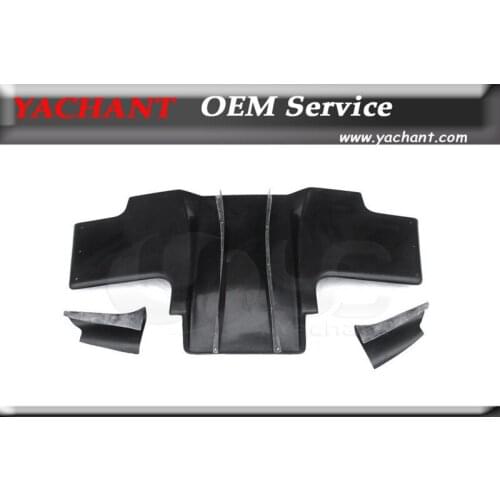 Car-Styling Fiber Glass FRP Rear Bumper Diffuser 5pcs Fit For 1992-1997 RX7 FD3S RE Pro Style Rear Diffuser with Blade