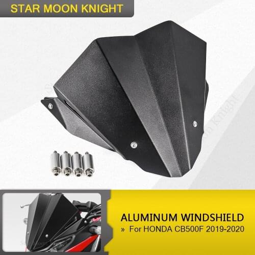 For HONDA CB500F CB 500 F CB500 F 2019 - 2020 White Motorcycle screen Windshield WindScreen Double Bubble Wind Shield Deflectore