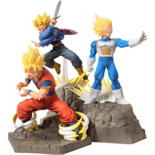 Dragon Ball Super Son Goku Vegetto Trunks Action Figure Dragon Ball Super Saiyan Goku Vegeta Figura Pvc Anime Model Toys for Boy