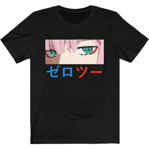DARLING In The FRANXX T-Shirt Men Cotton T Shirt Anime Zero Two Anime Tops Tees Summer T-shirt Harajuku Streetwear