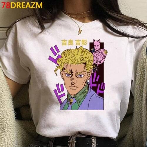 Jojo Bizarre Adventure summer top male streetwear kawaii harajuku kawaii aesthetic top tees graphic tees women couple clothes