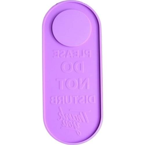 K3ND PLEASE DO NOT DISTURB THANK YOU Door Listed Hanging Plate Epoxy Resin Mold DIY Crafts Pendant Decorations Silicone Mould