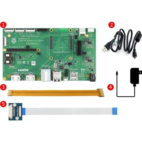 Raspberry Pi Compute Module 4 Development Kit, With Official IO Board, Basic Accessories, And Optional 7" Touchscreen